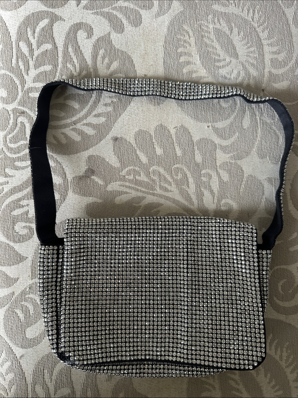 LOFT Black rinestone shoulder bag